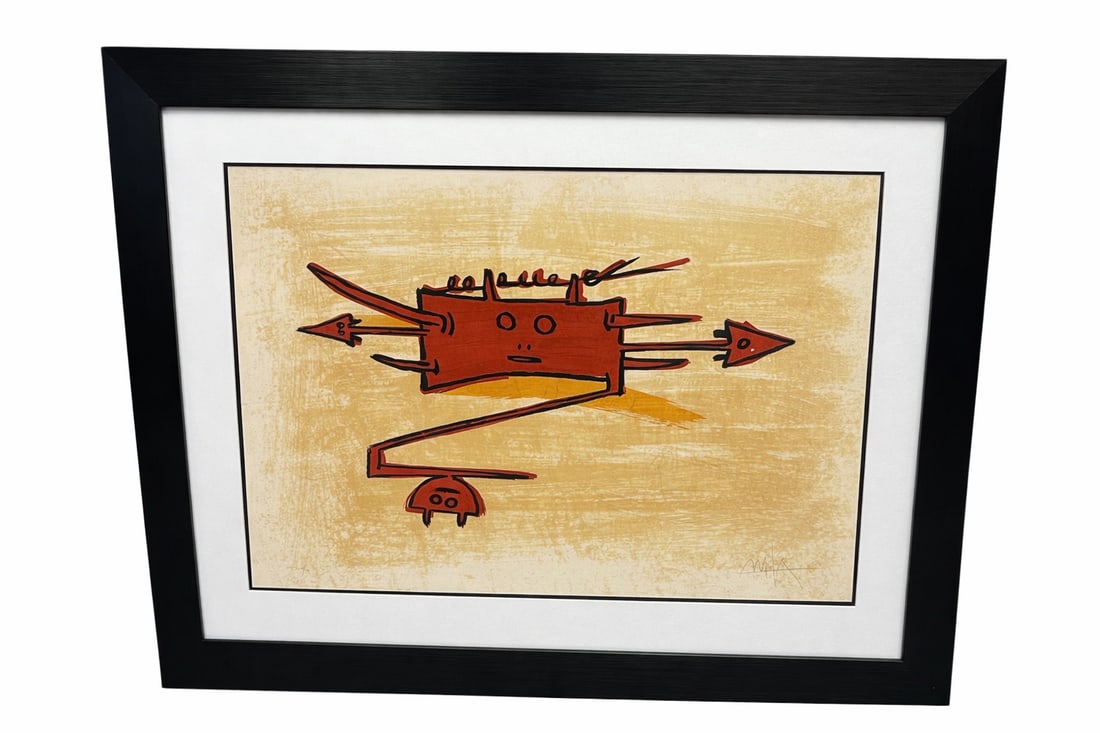 "El ultimo viaje del buque fantasma" Wifredo Lam (Cuba, 1902-1982) Lithograph (1 of 5)