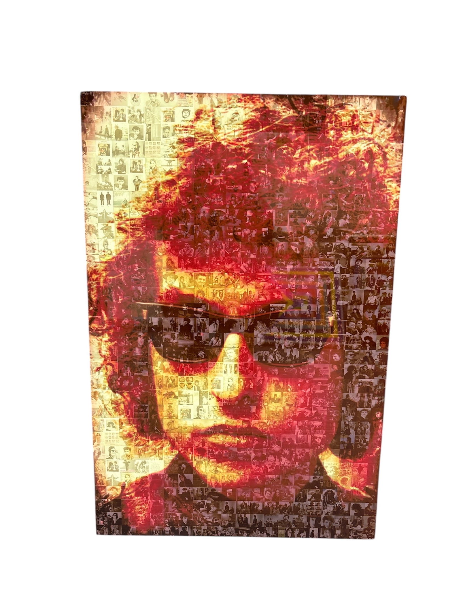 Robin Austin: "Gotta Serve Somebody" (Bob Dylan Photo Mosaic on Aluminum, Limited Edition) (1 of 3)