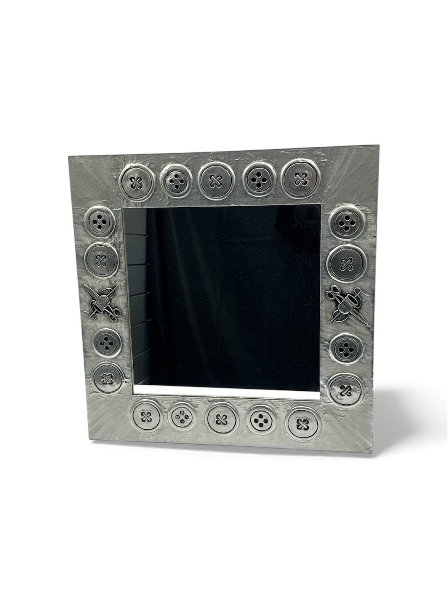 Ricardo Da Re "Botones" Embossed Metal Mirror (1 of 3)