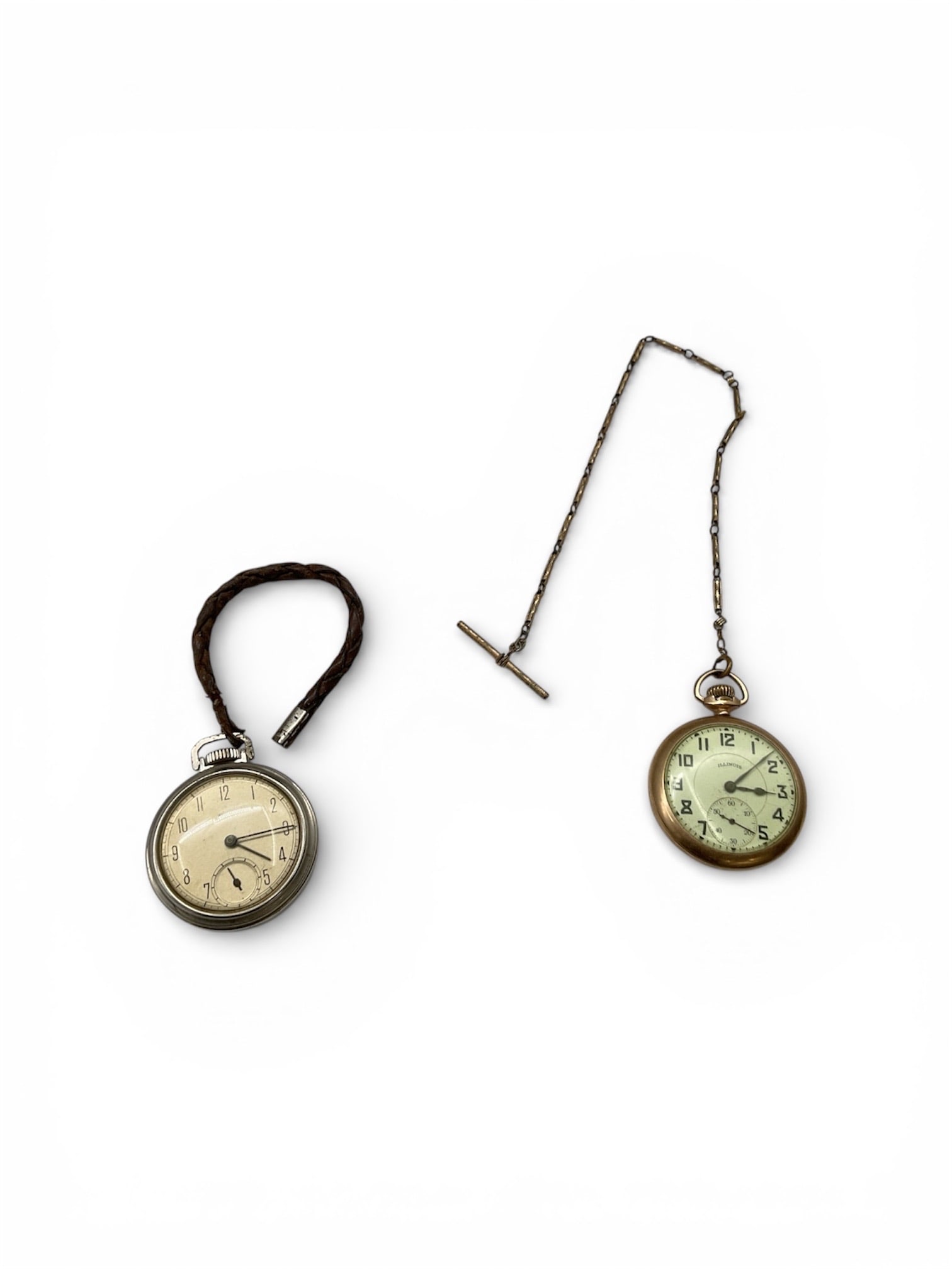 Vintage Pocket Watch Pair with Chain and Fob (1 of 3)