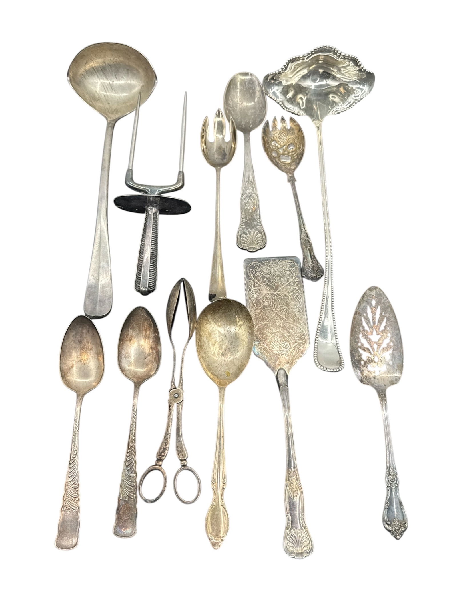 Sterling Silver Serving Pieces, 12 Pieces (1 of 2)