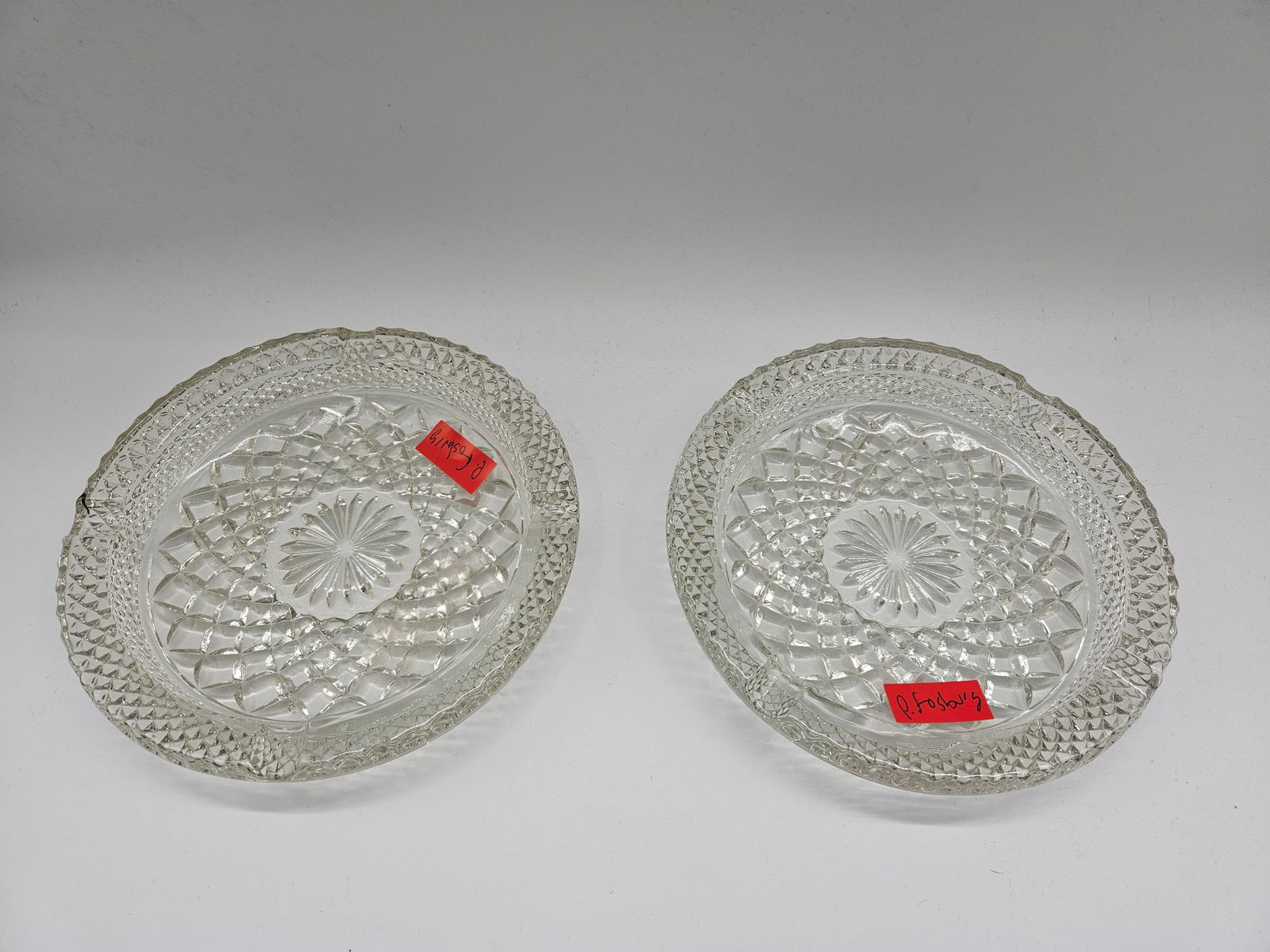 Pair of Pressed Glass Dishes (1 of 3)