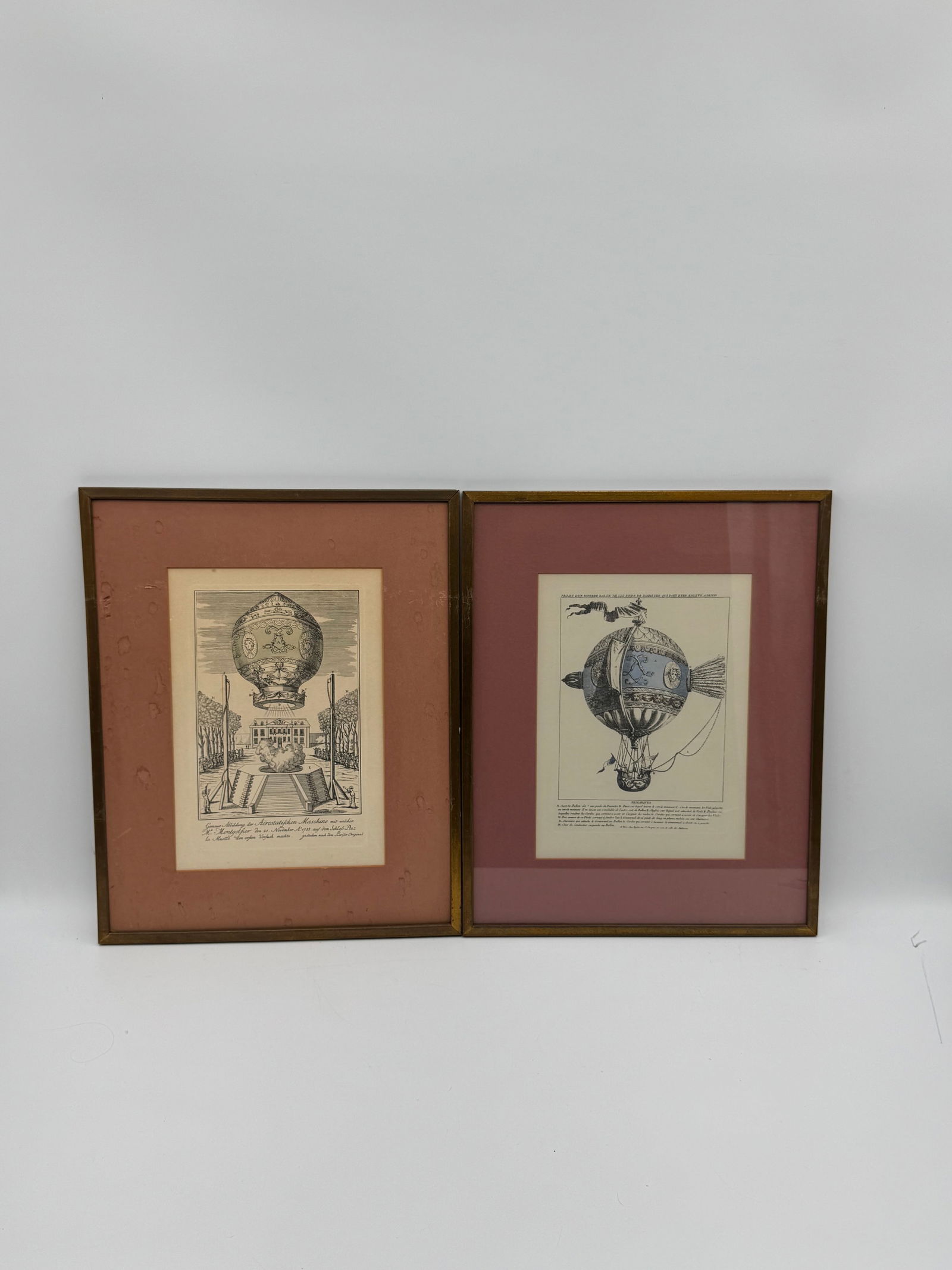 Set of 4 Framed Hot Air Balloon Prints (1 of 3)