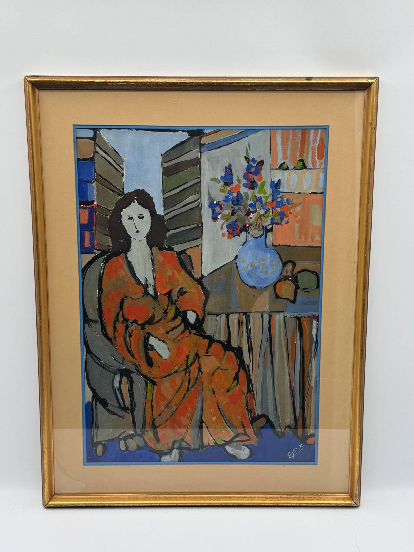 Abstract Interior Scene, Signed - 2