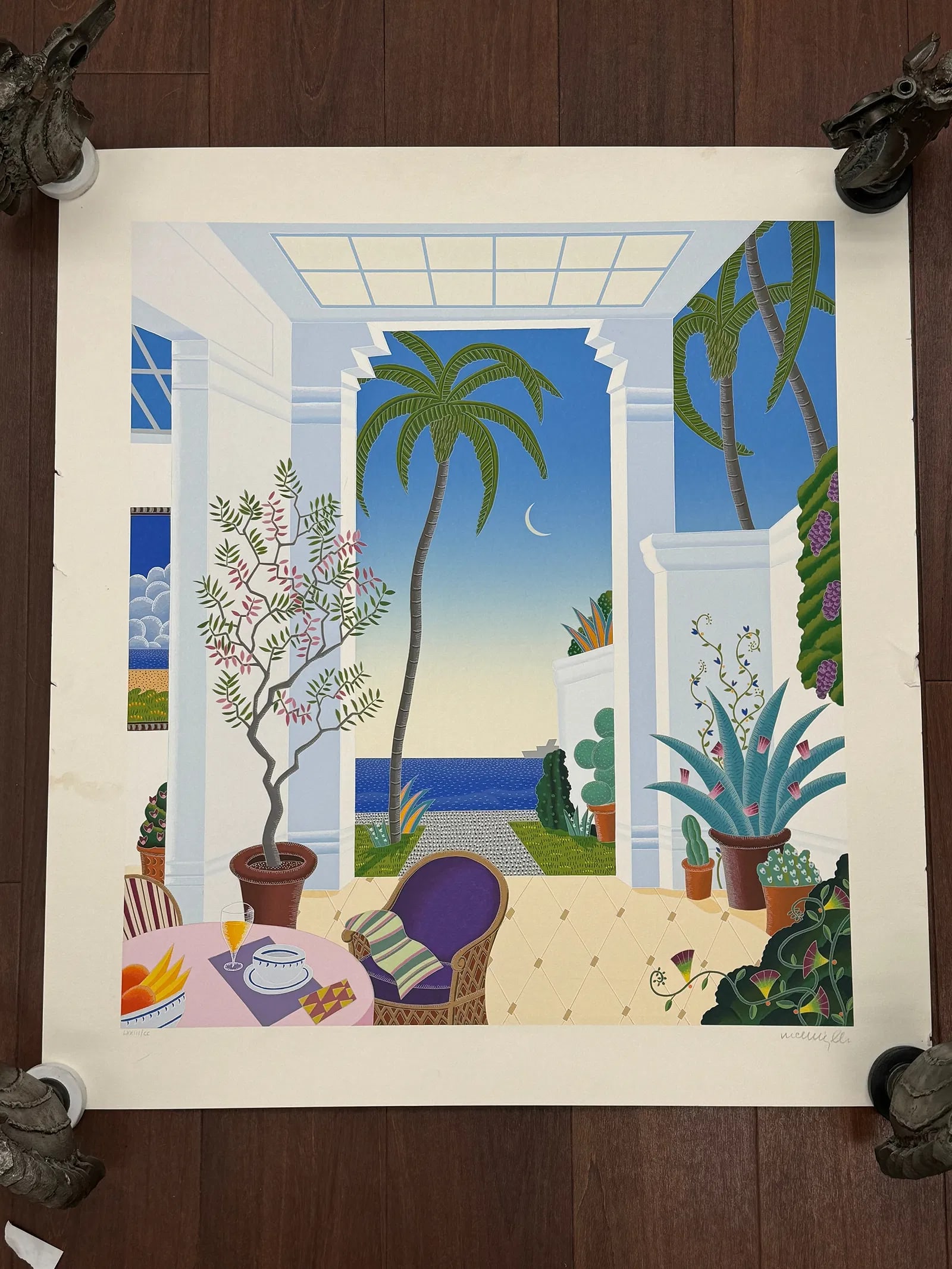 "Tropical Interior" Serigraph by Thomas Mcknight(American, B.1941) (1 of 4)