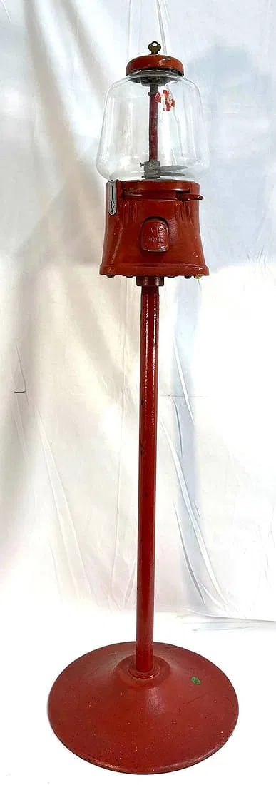 Vintage Penny Gumball Machine on - Functional (1 of 4)