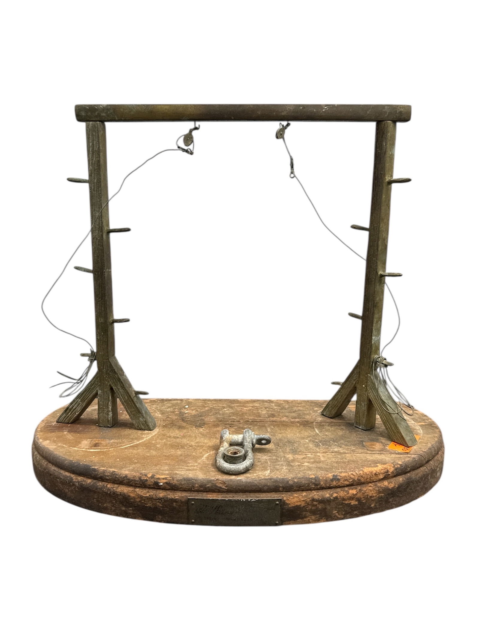 Miniature Gallows Display with Hanging Noose (1 of 2)