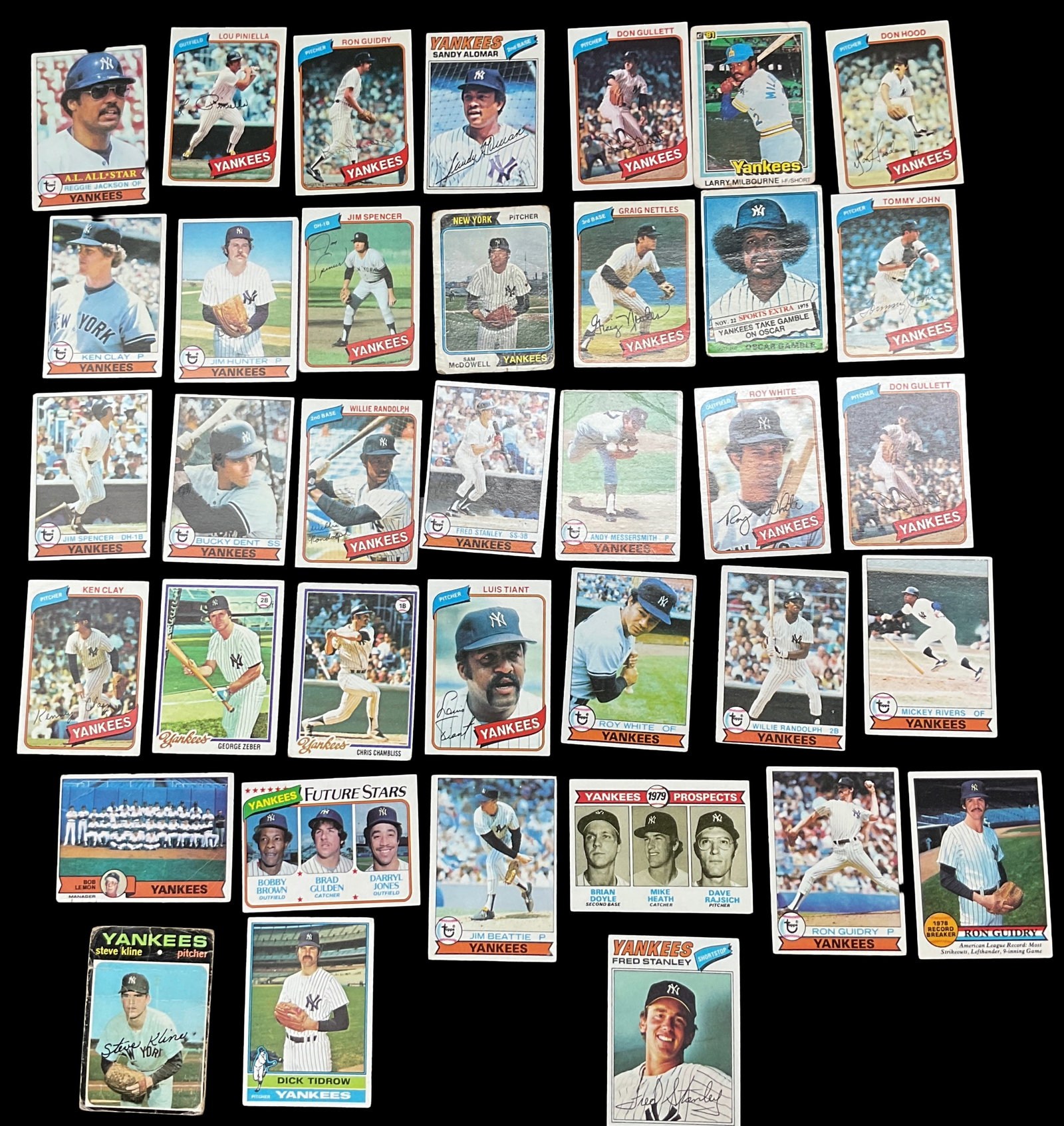 New York Yankees Vintage and Modern Baseball Card Collection (1 of 2)
