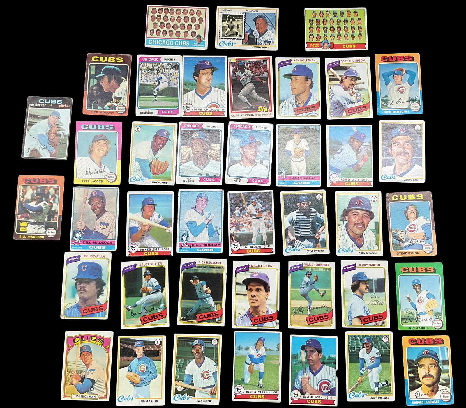 Chicago Cubs Baseball Card Lot (1 of 2)