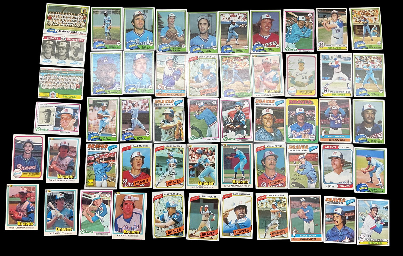 Atlanta Braves Vintage Baseball Card Collection (1 of 2)