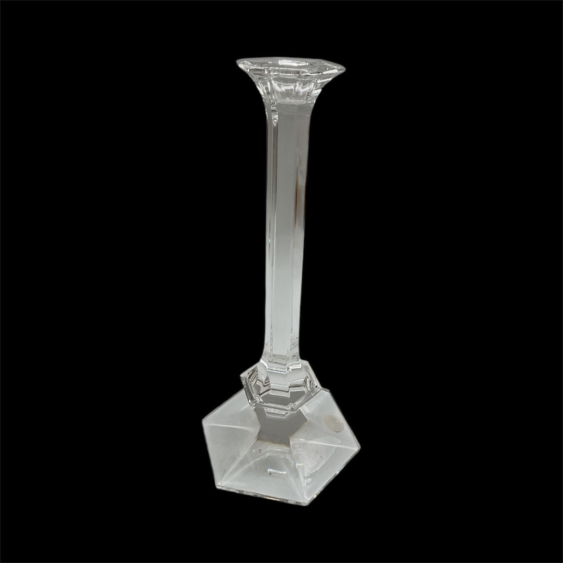 Val Saint Lambert Crystal Single Candlestick Holder (1 of 3)