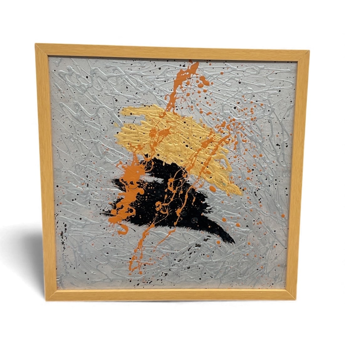 Miguel Angel-Jimenez – Gray and Gold Abstract (1 of 3)