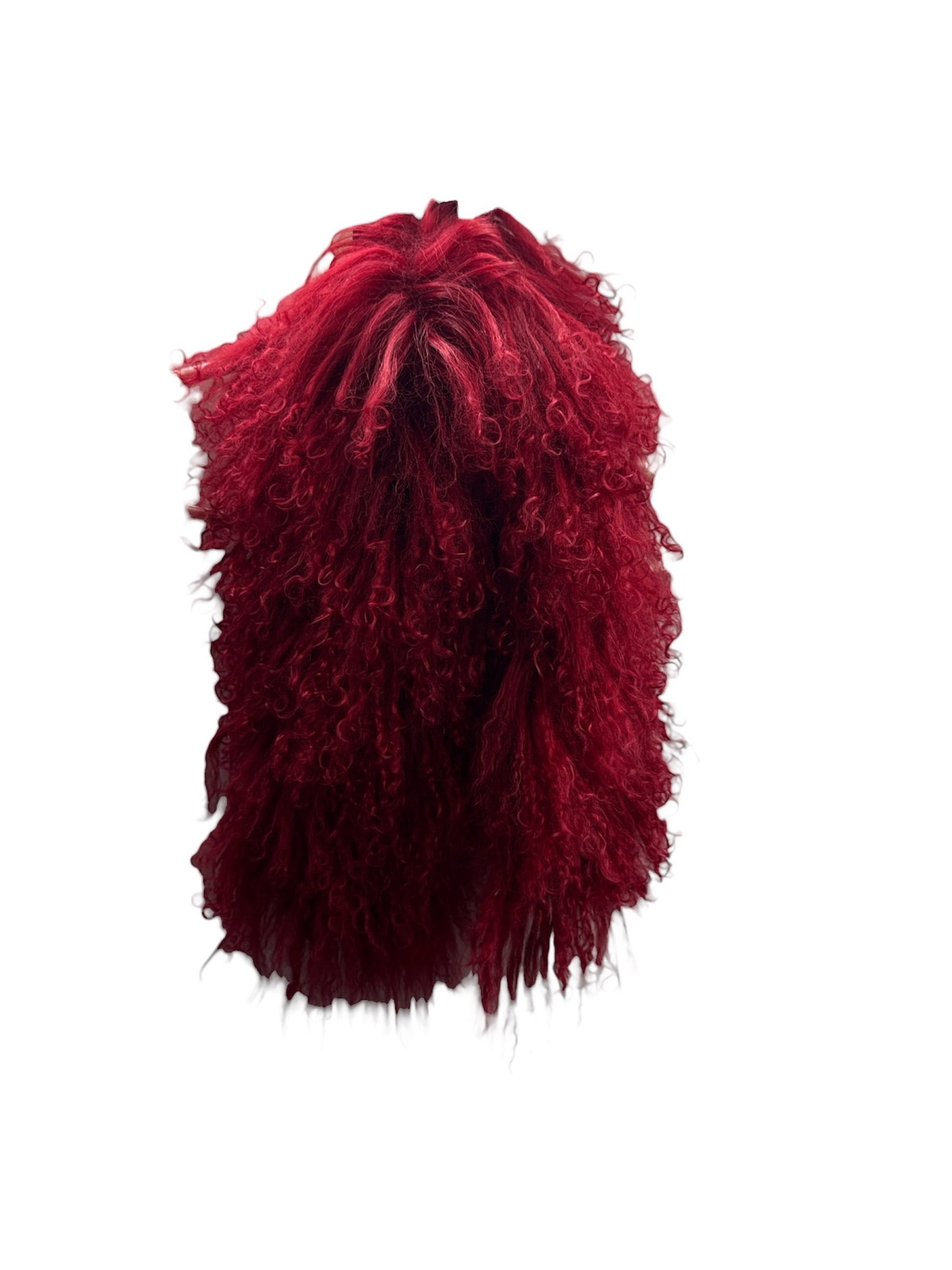 Adrienne Landau Red Faux Fur Scarf or Stole (1 of 4)