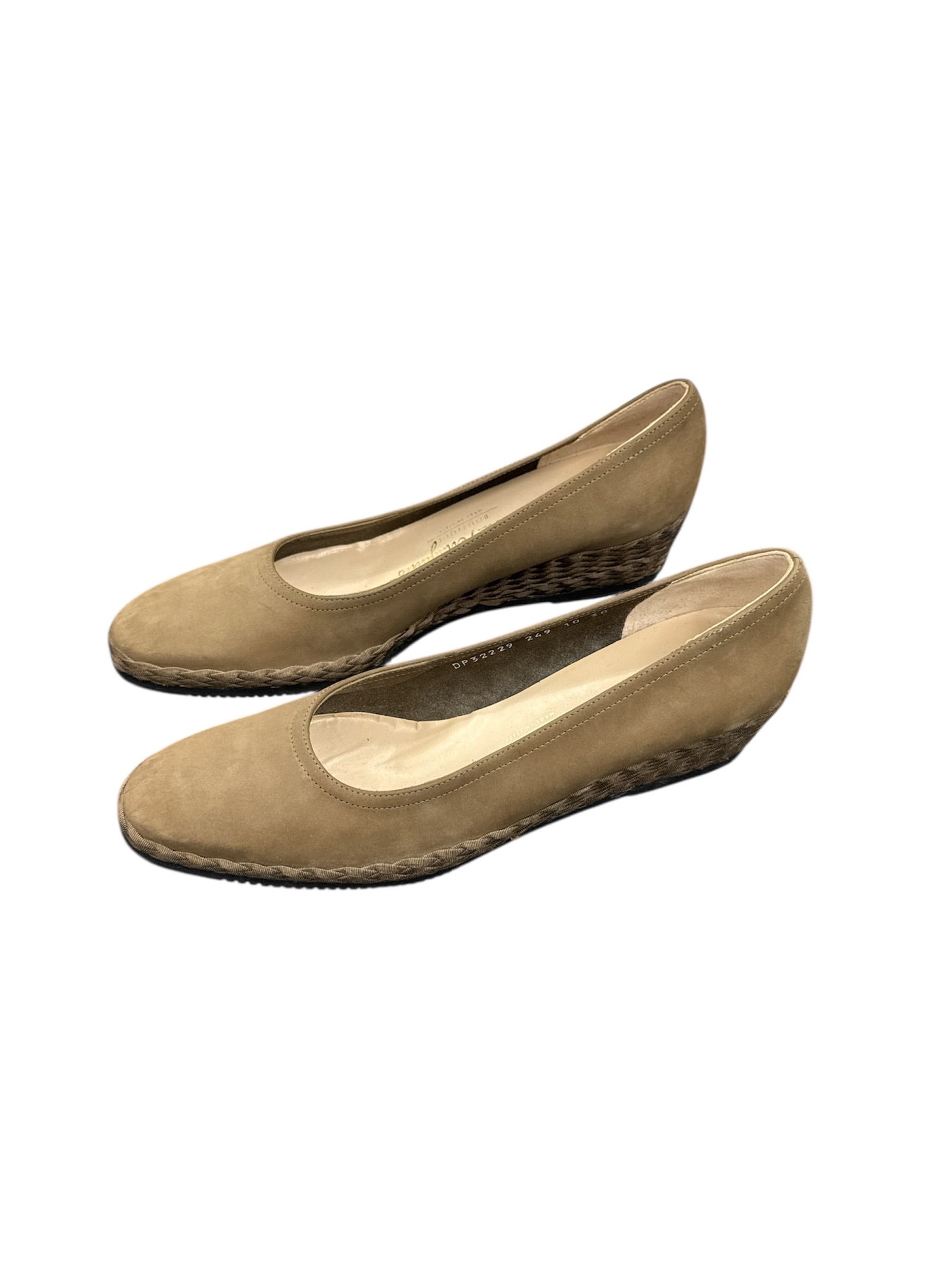 Salvatore Ferragamo Suede Wedge Pumps with Original Box (1 of 5)