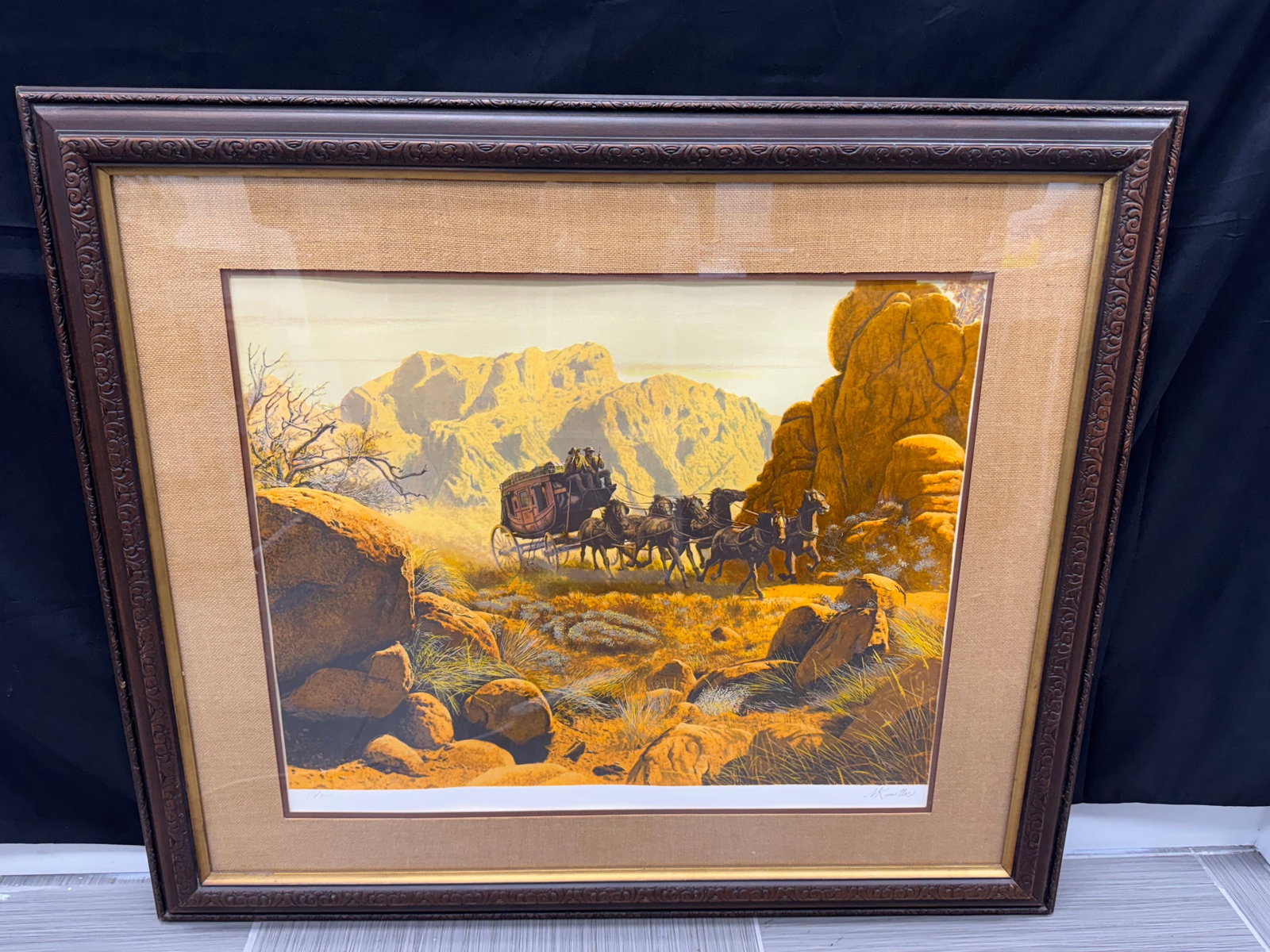 Mort Künstler Stagecoach Print, Framed (1 of 4)