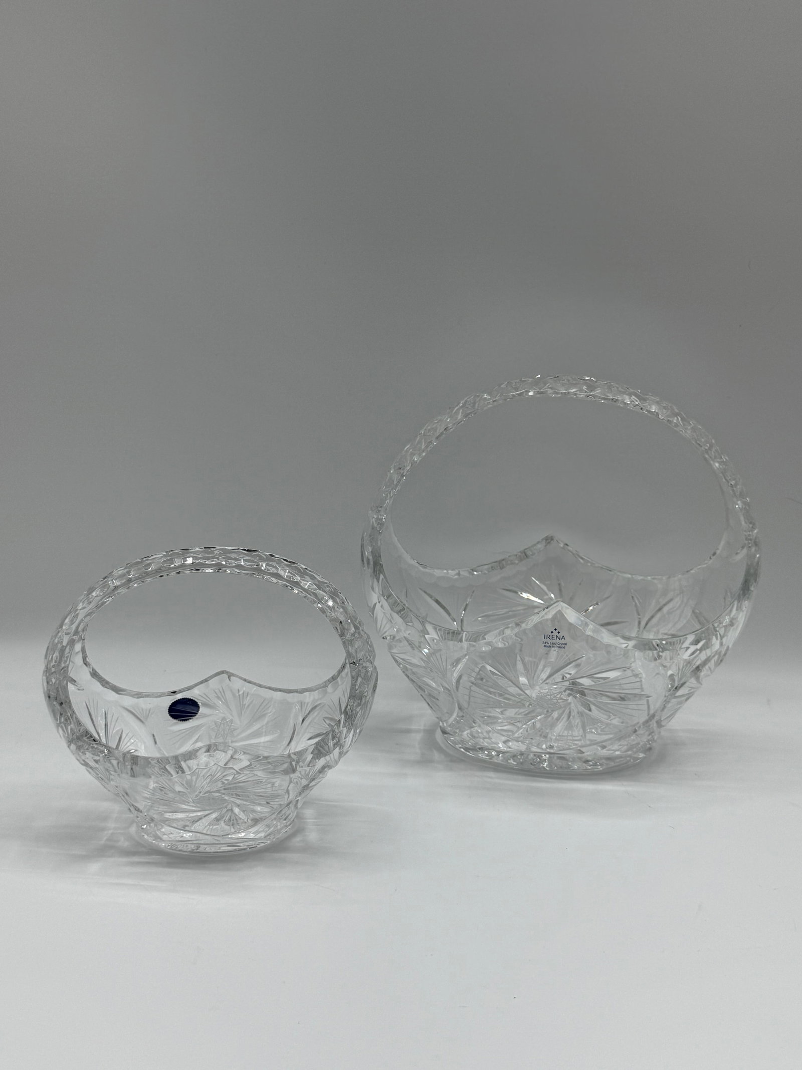 Two Irena Crystal Baskets (1 of 4)