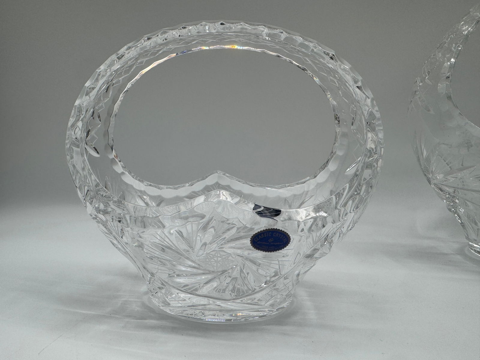 Two Irena Crystal Baskets - 4