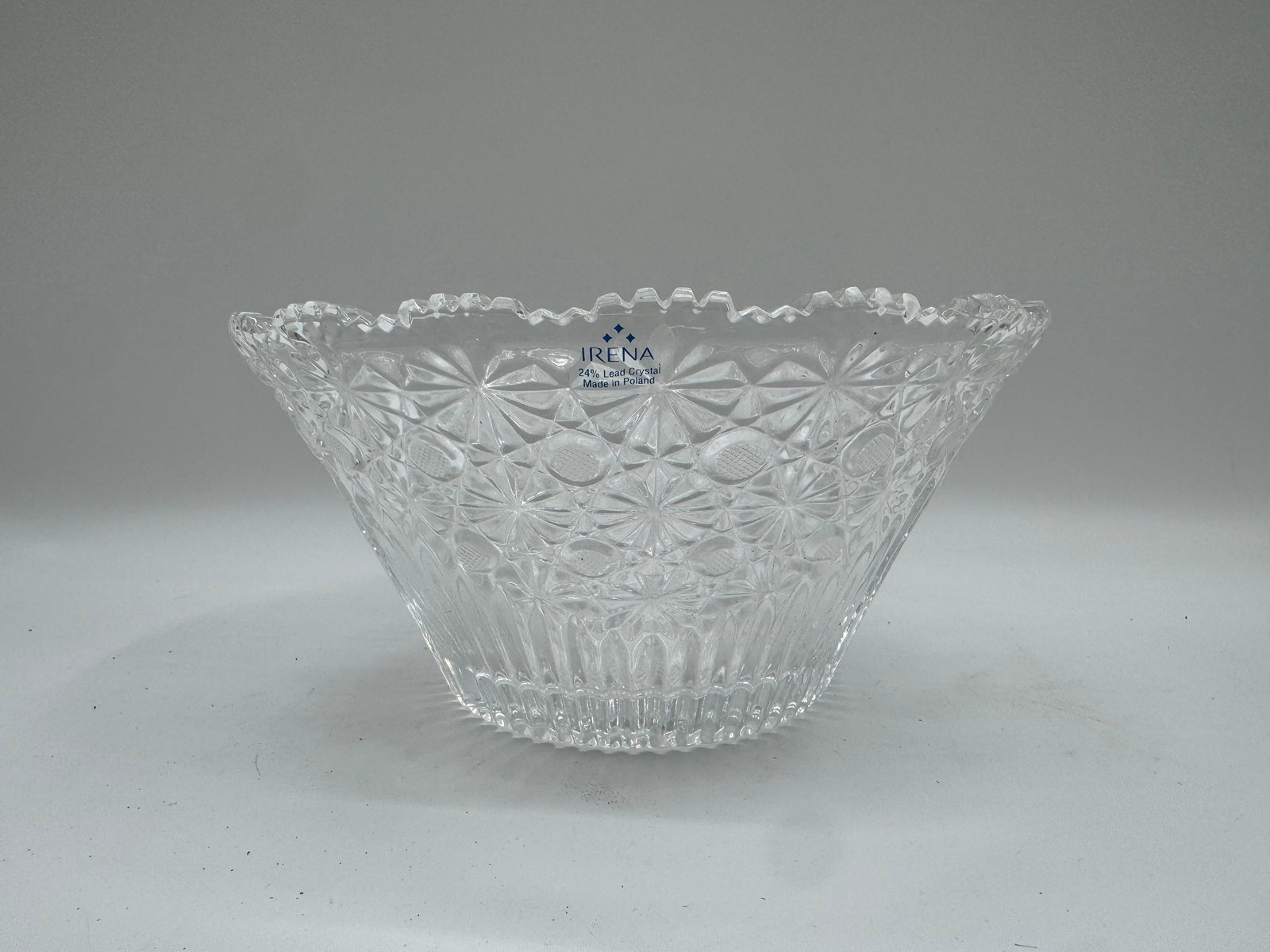 Rolina Clear Glass Bowl with Starburst Pattern (1 of 4)