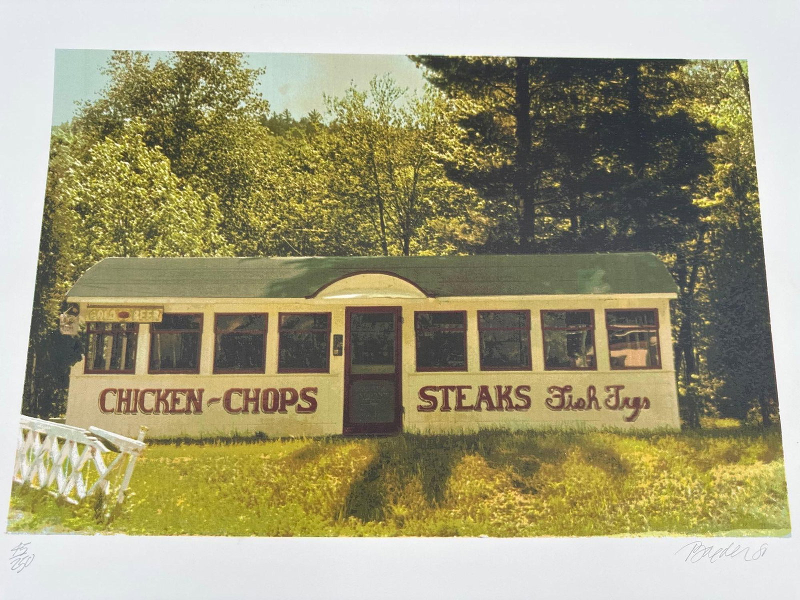 John Baeder Chicken Chops H/S Numbered Photorealist ART (1 of 4)