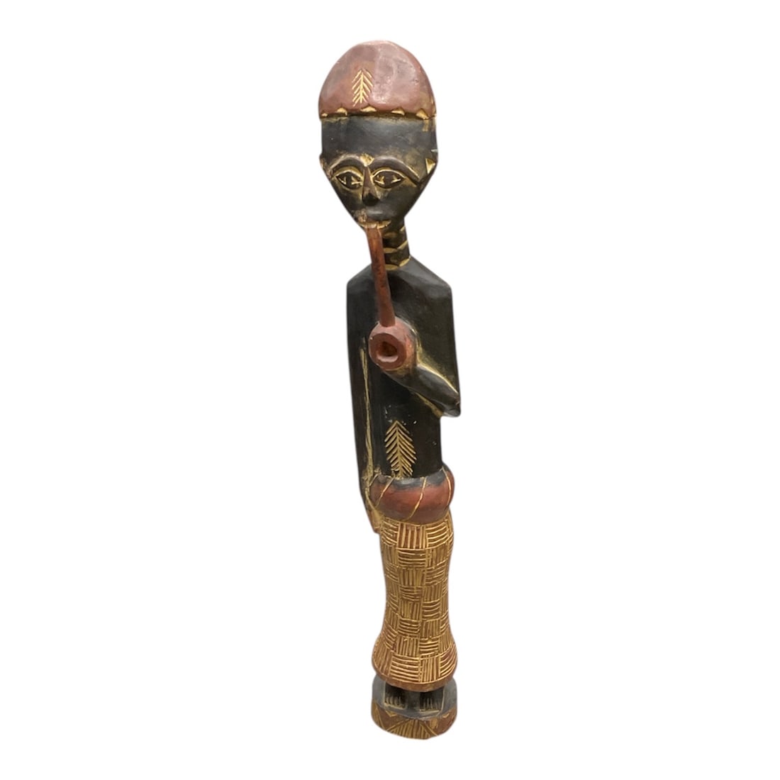 African Ashanti Carved Wooden Standing Figure (1 of 5)