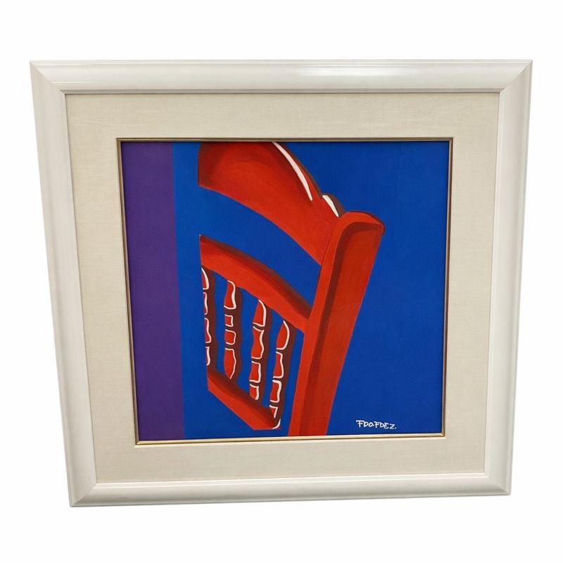 Red Chair by Fernando Fernández Contemporary Framed Artwork (1 of 3)