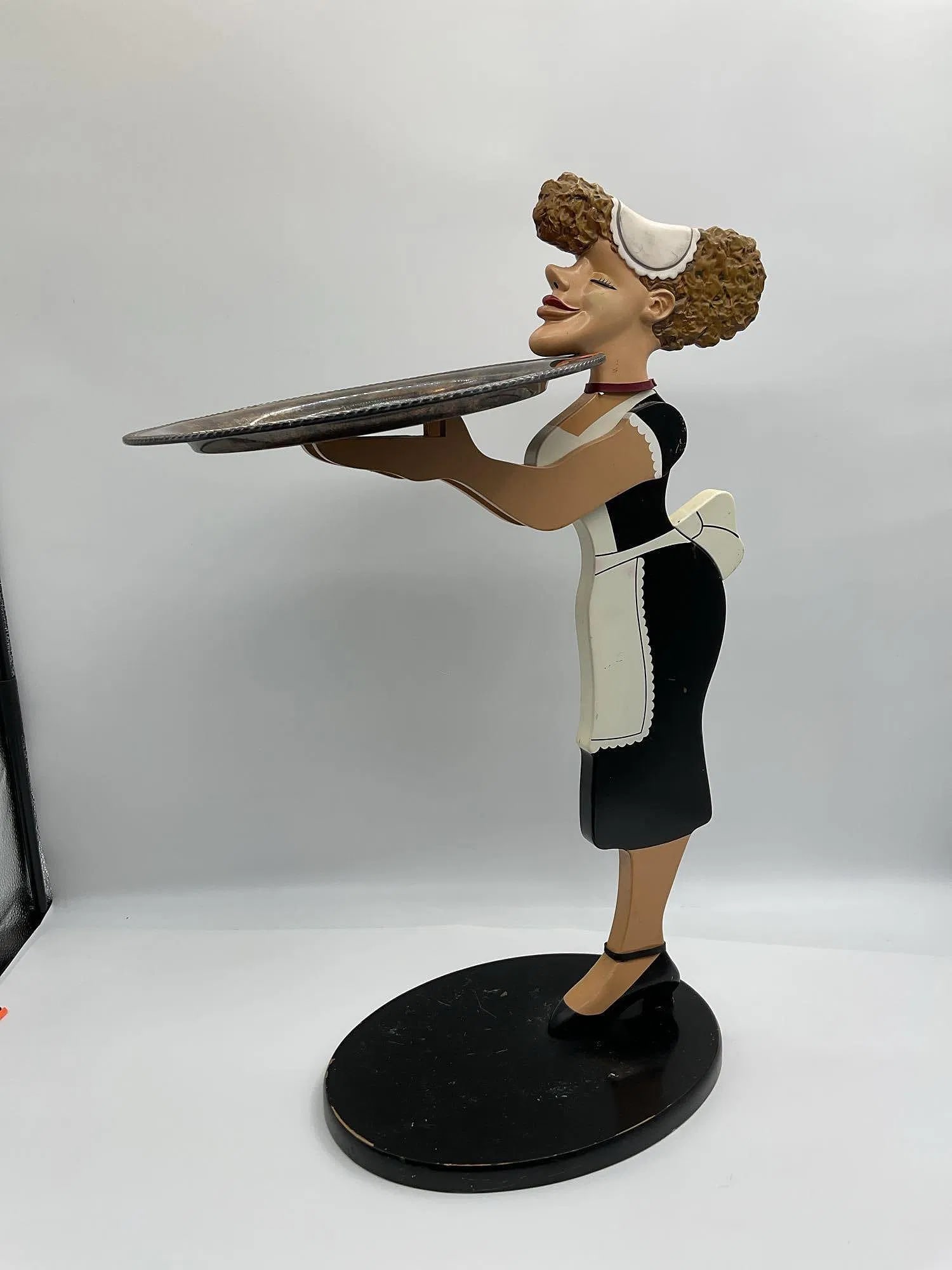 Whimsical Maid Butler Tray Stand (1 of 4)