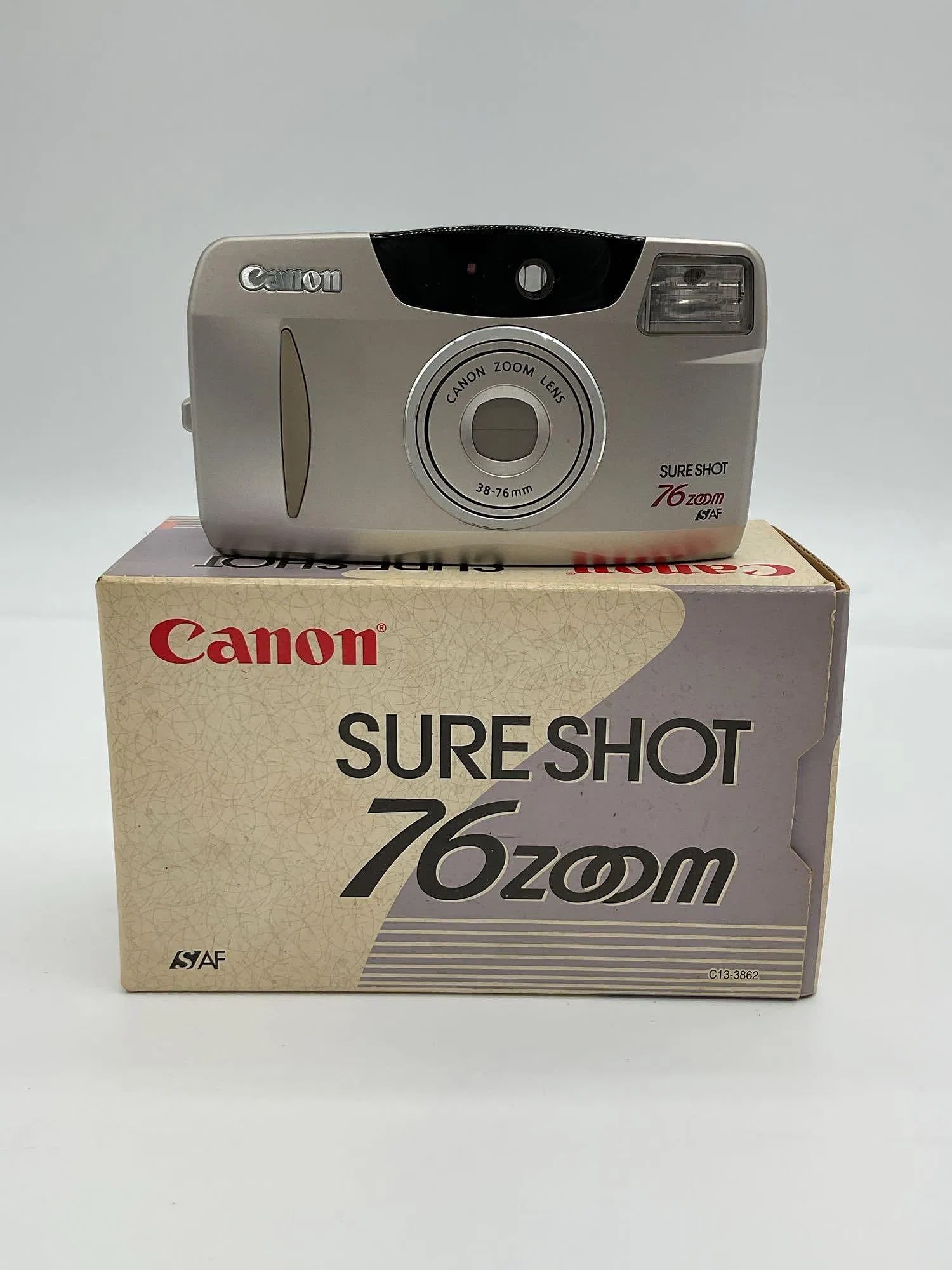 Canon Sure Shot 76 Zoom 35mm Point-and-Shoot Camera with Original Box (1 of 3)