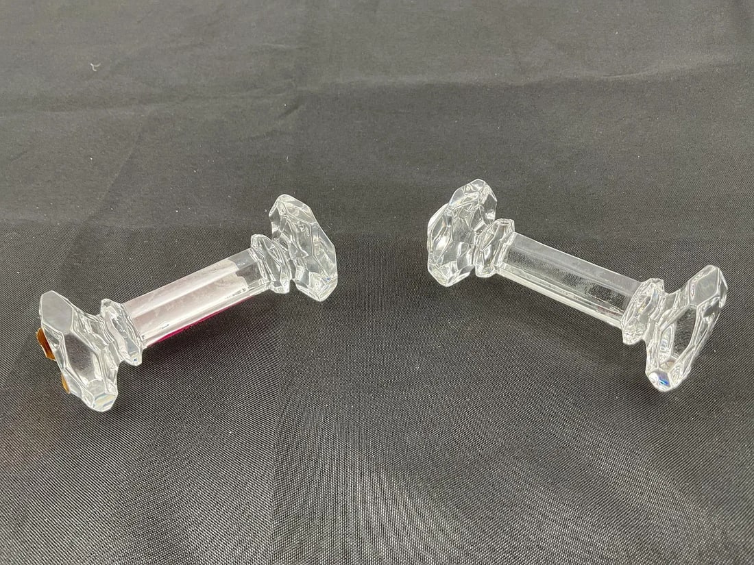 Pair of Polish Hand-Cut Crystal Knife Rests by Sullivans (1 of 3)
