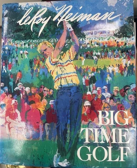 Book "Big-Time Golf by LeRoy Neiman 1992: "Big-Time Golf" is a 1992 hardcover book by renowned American artist LeRoy Neiman, published by Harry N. Abrams, Inc. The book features 176 pages with 192 illustrations, including 167 in