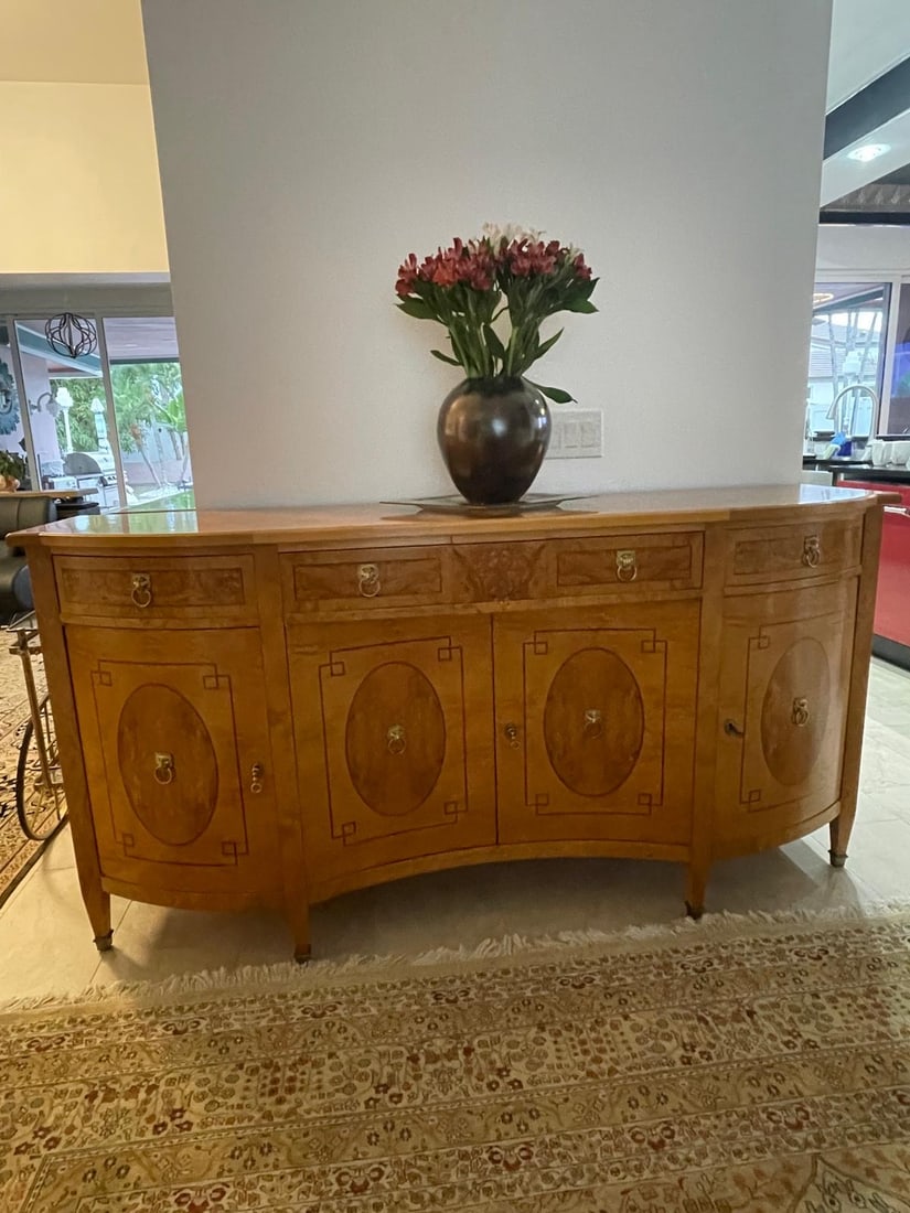 Exceptional Francesco Molon Italian Neoclassical Bow-Front Sideboard (1 of 2)