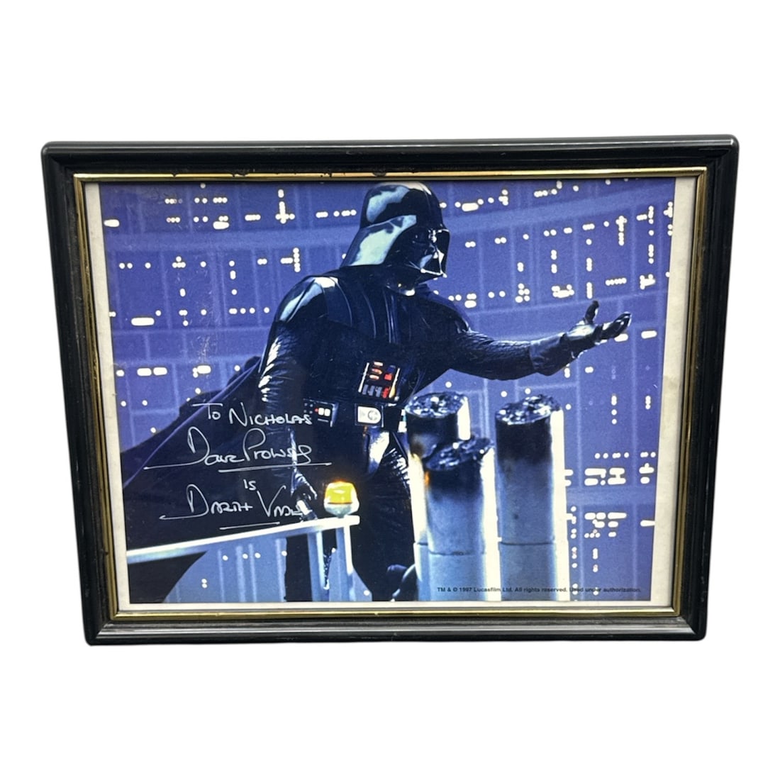 RARE Dave Prowse Signed 16x20 STAR WARS Darth Vader Photo (1 of 3)