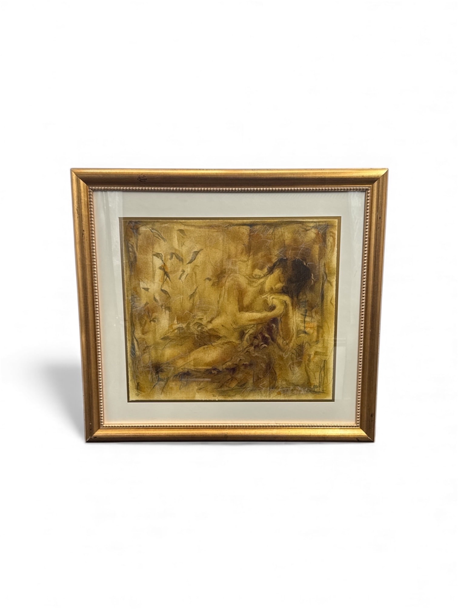 "The Golden Shawl" by Janet Treby (England, b.1955) Serigraph w/ Papers (1 of 7)