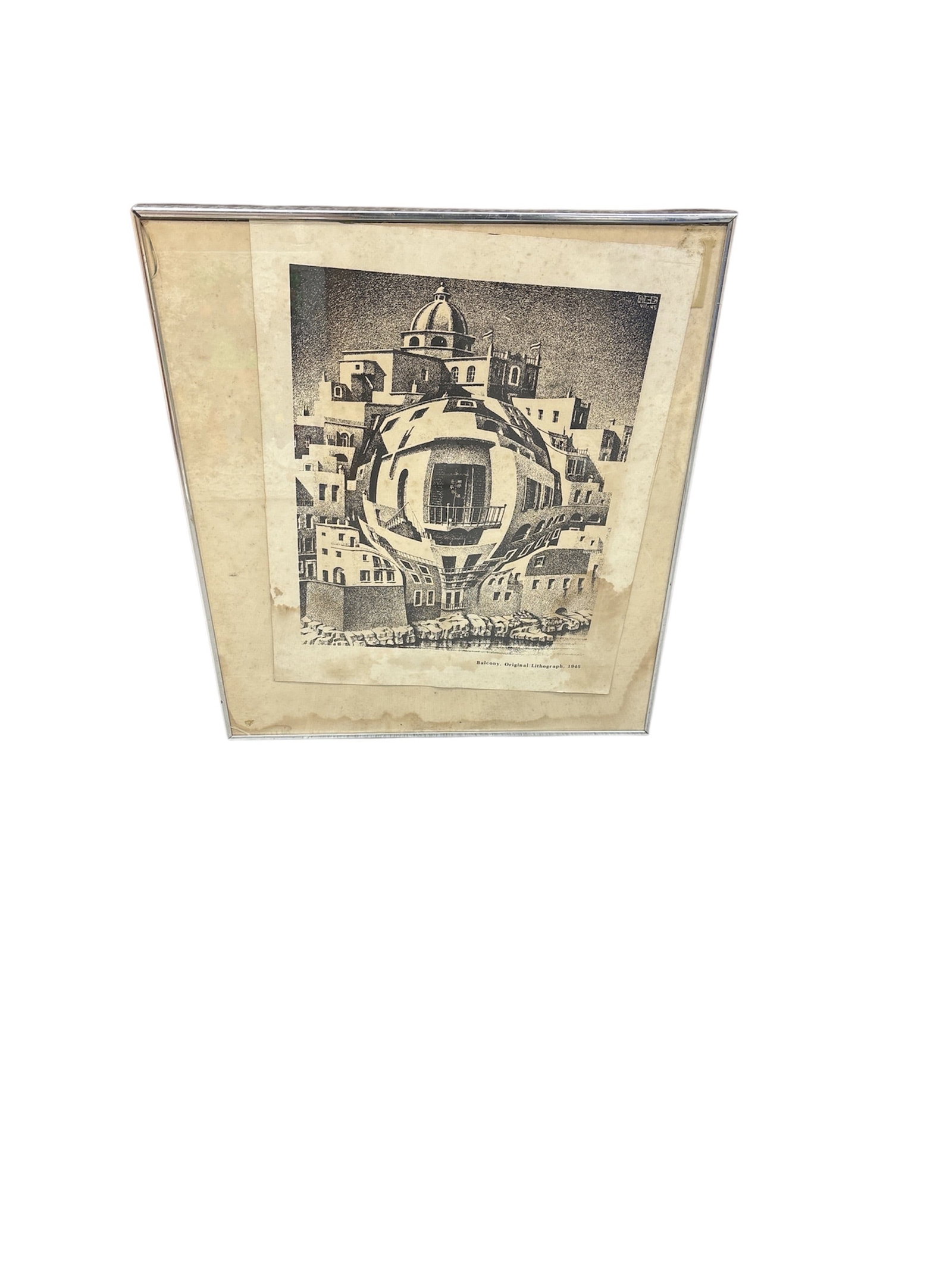 Maurits Cornelis Escher (1898-1972) : Balcony (1945), Original Lithograph, Signed & Numbered (1 of 4)