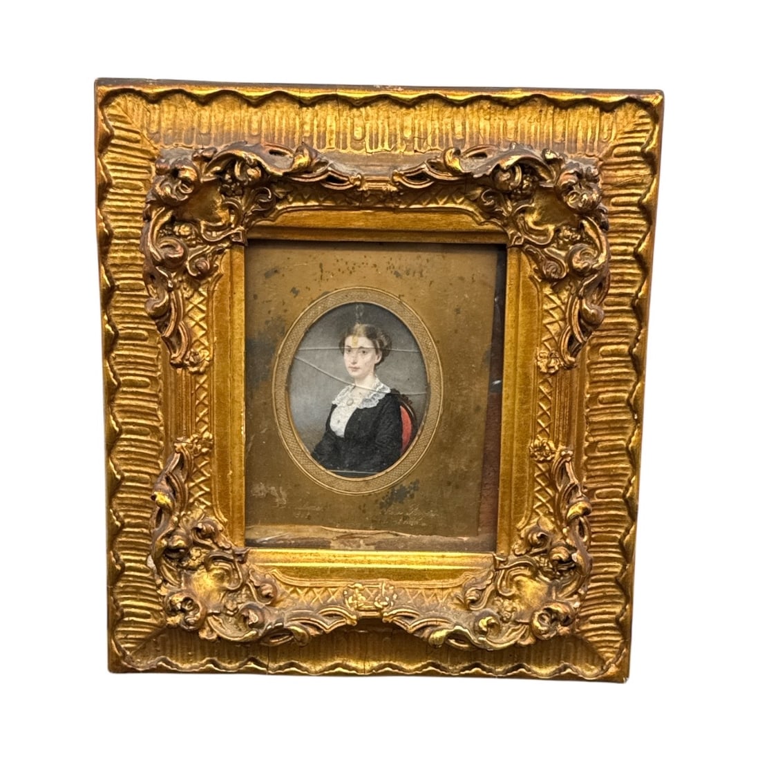 Antique English School 19th Century Portrait Miniature (1 of 4)