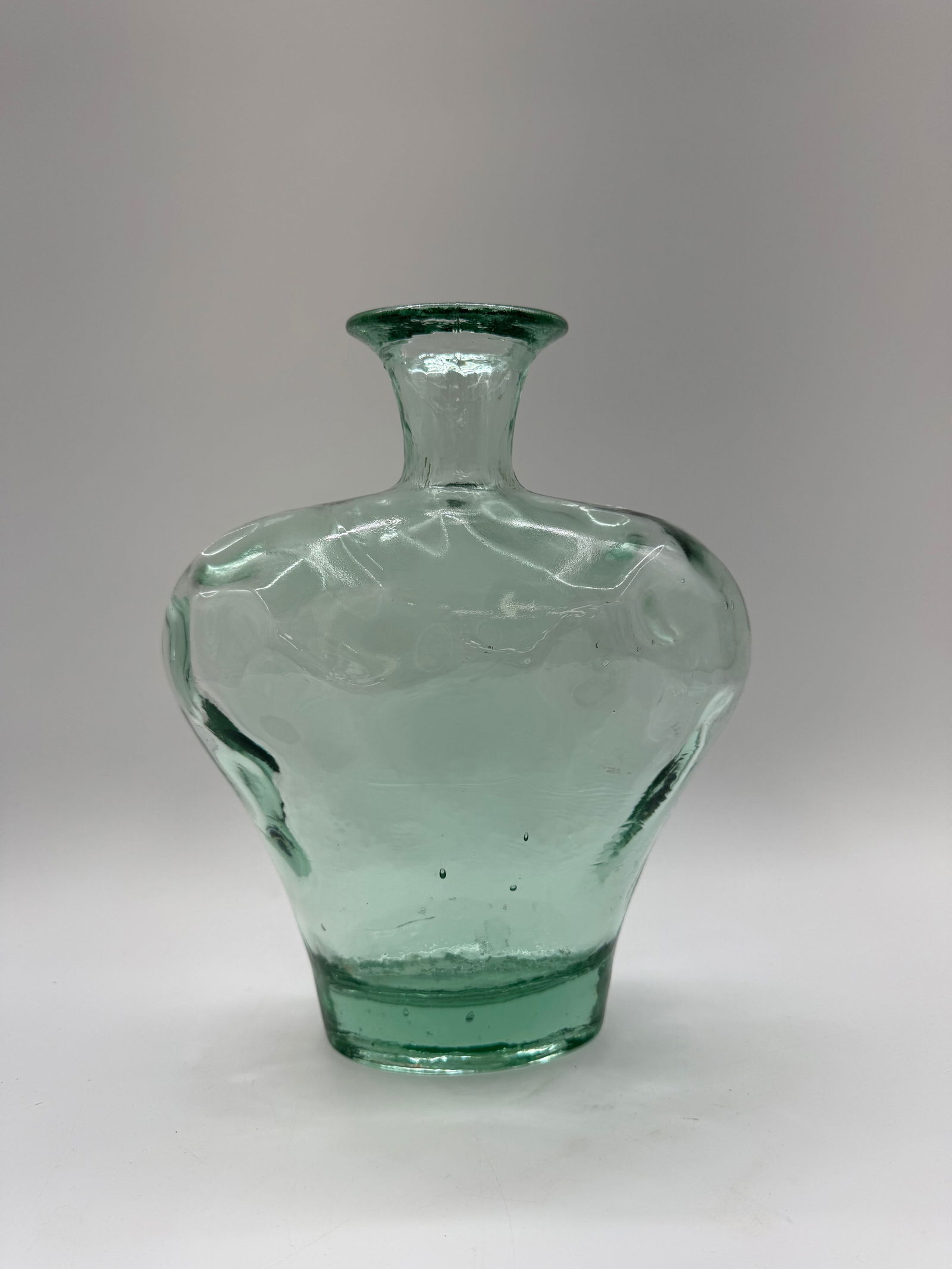 Hand Blown Green Glass Vase (1 of 5)