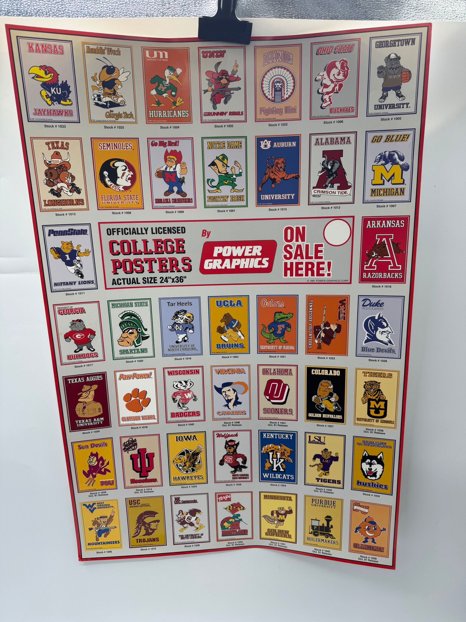 Officially Licensed College Posters by Power Graphics (1 of 2)