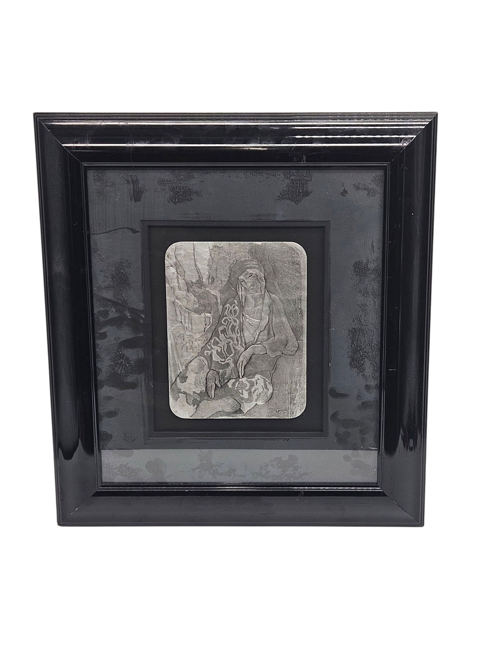 "Eileen" by Itzchak Tarkay (Serbia, 1935-2012) Aluminum relief (1 of 4)