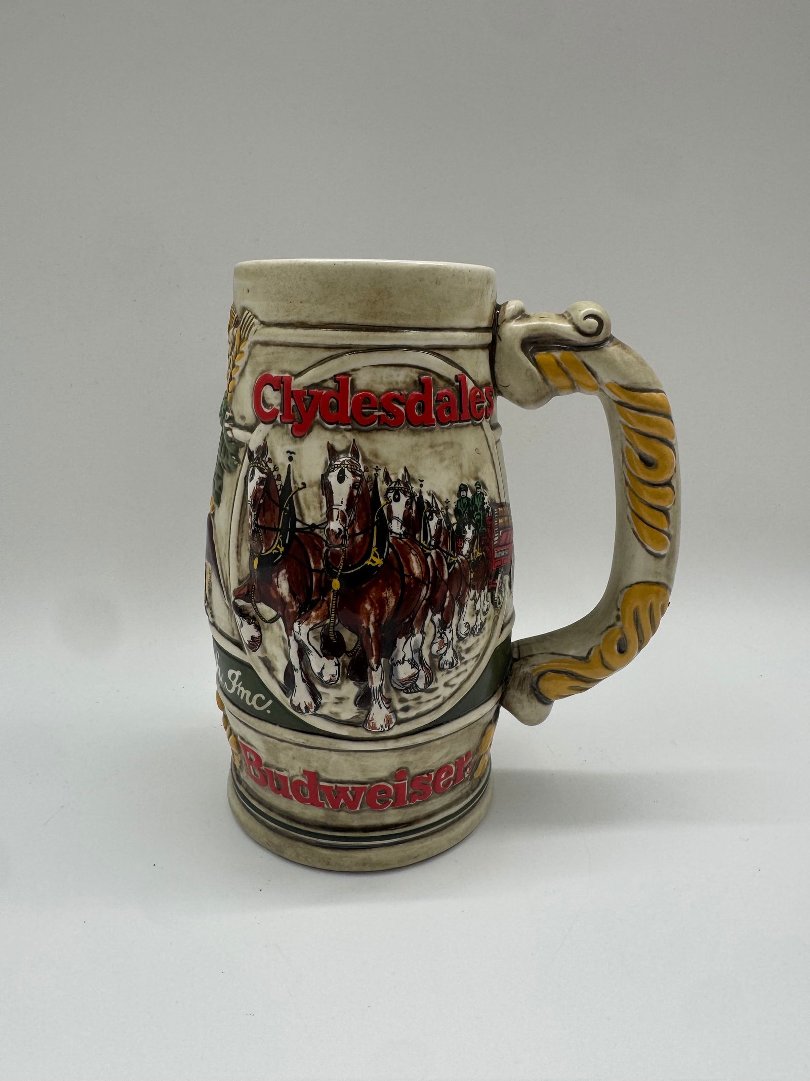 Budweiser Clydesdales Beer Stein, Anheuser-Busch Collectors Series (1 of 5)