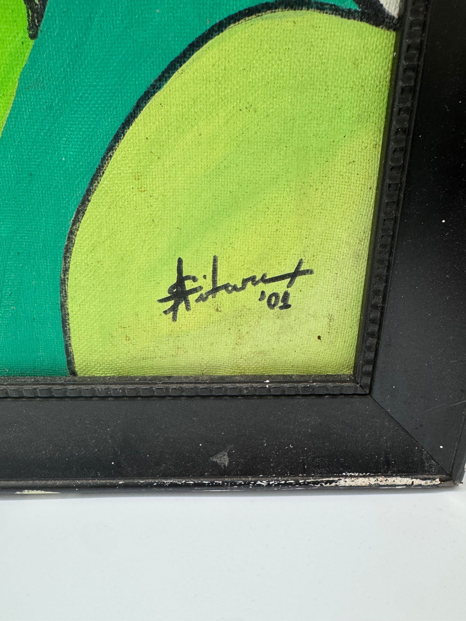 Abstract Composition, Signed and Dated '01 - 2