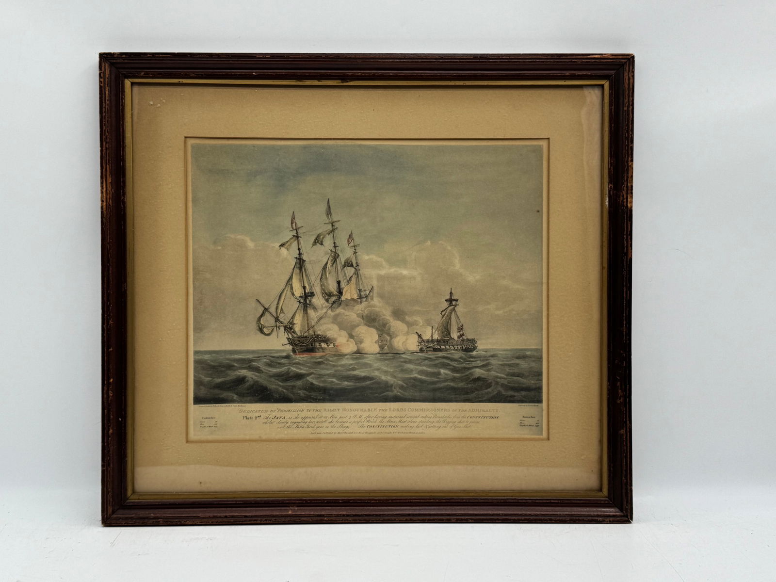 Framed Naval Battle Print (1 of 3)