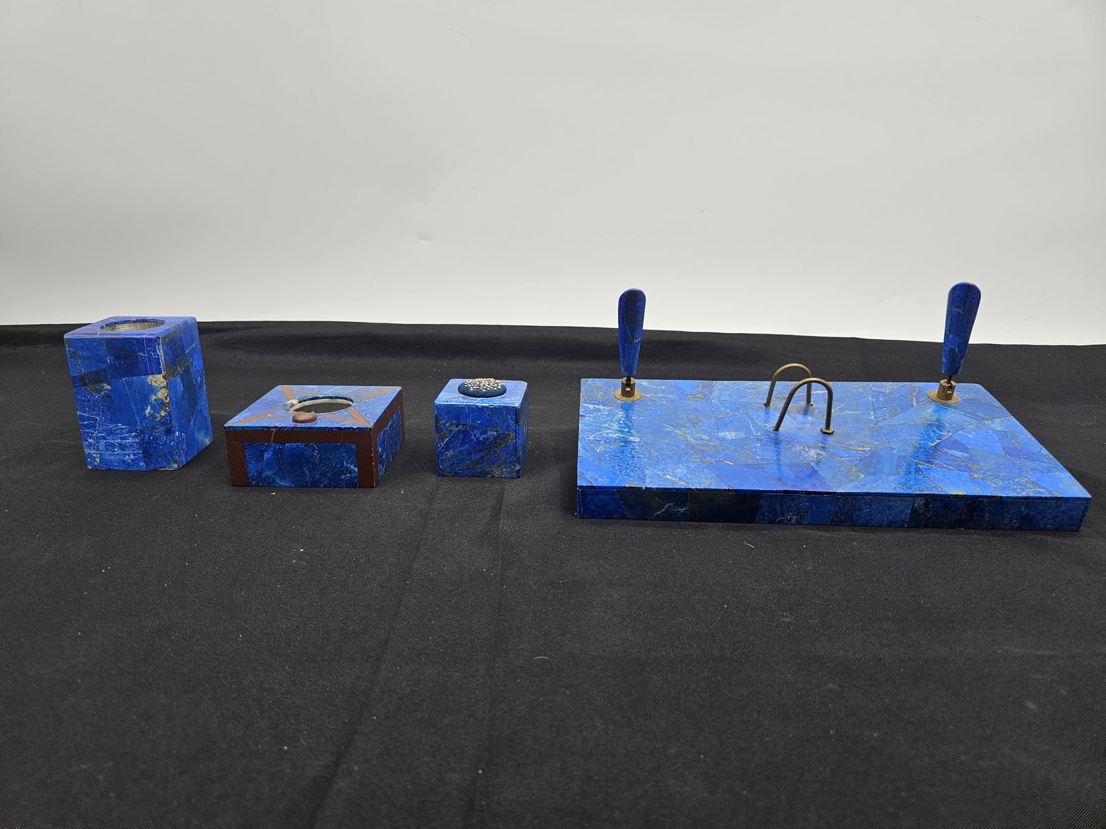 Lapis Lazuli Desk Set (1 of 12)