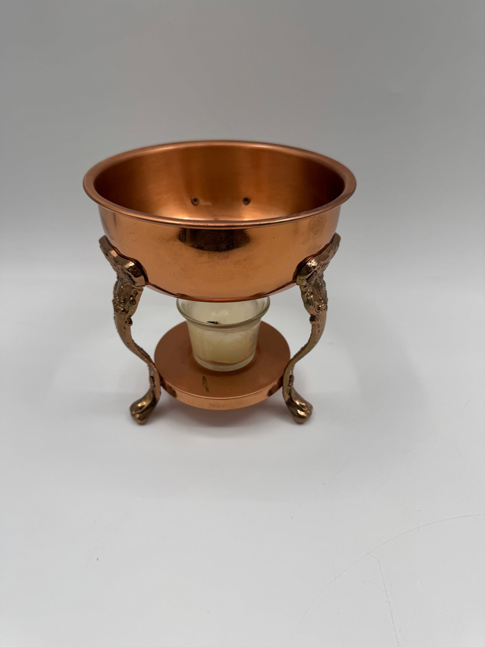 Copper Fondue Pot with Candle Warmer (1 of 4)