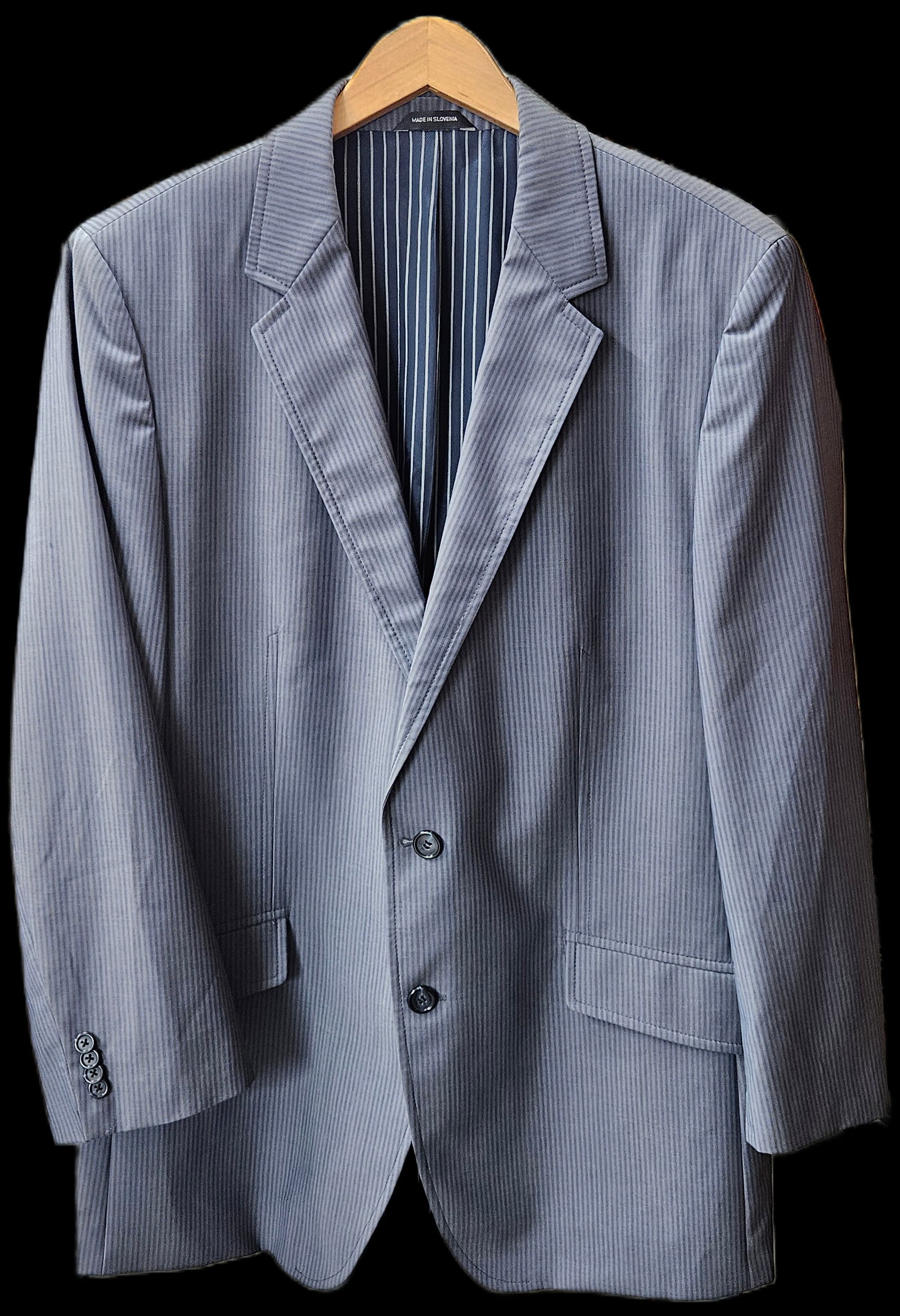 Hugo Boss Light Gray Wool Blazer Size 44 Regular (1 of 5)