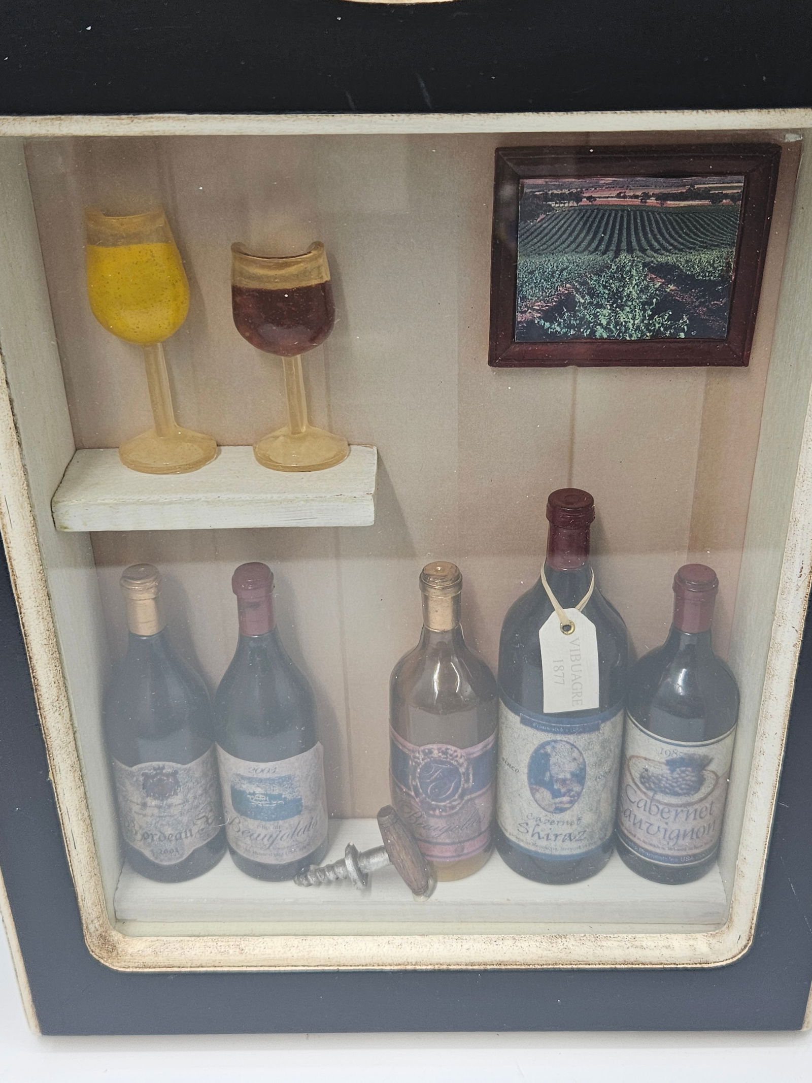 Wine Cellar Shadowbox Wall Clock - 4