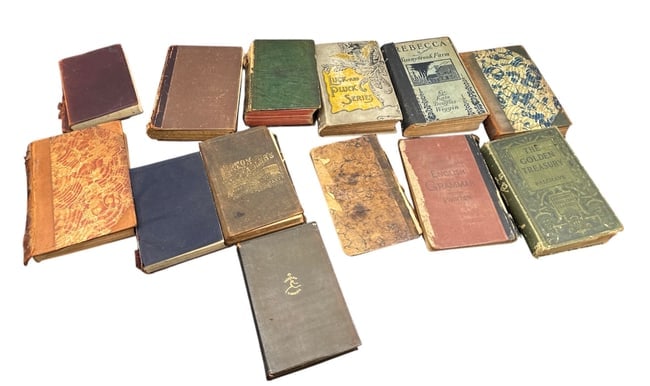 Antique & Vintage Book Collection Lot - 19th to Early 20th Century Decorative & Literary Volumes (1 of 2)