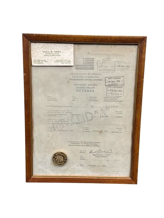 Framed U.S. Naturalization Certificate - Mid-20th Century Citizenship Document with Official Seal (1 of 3)