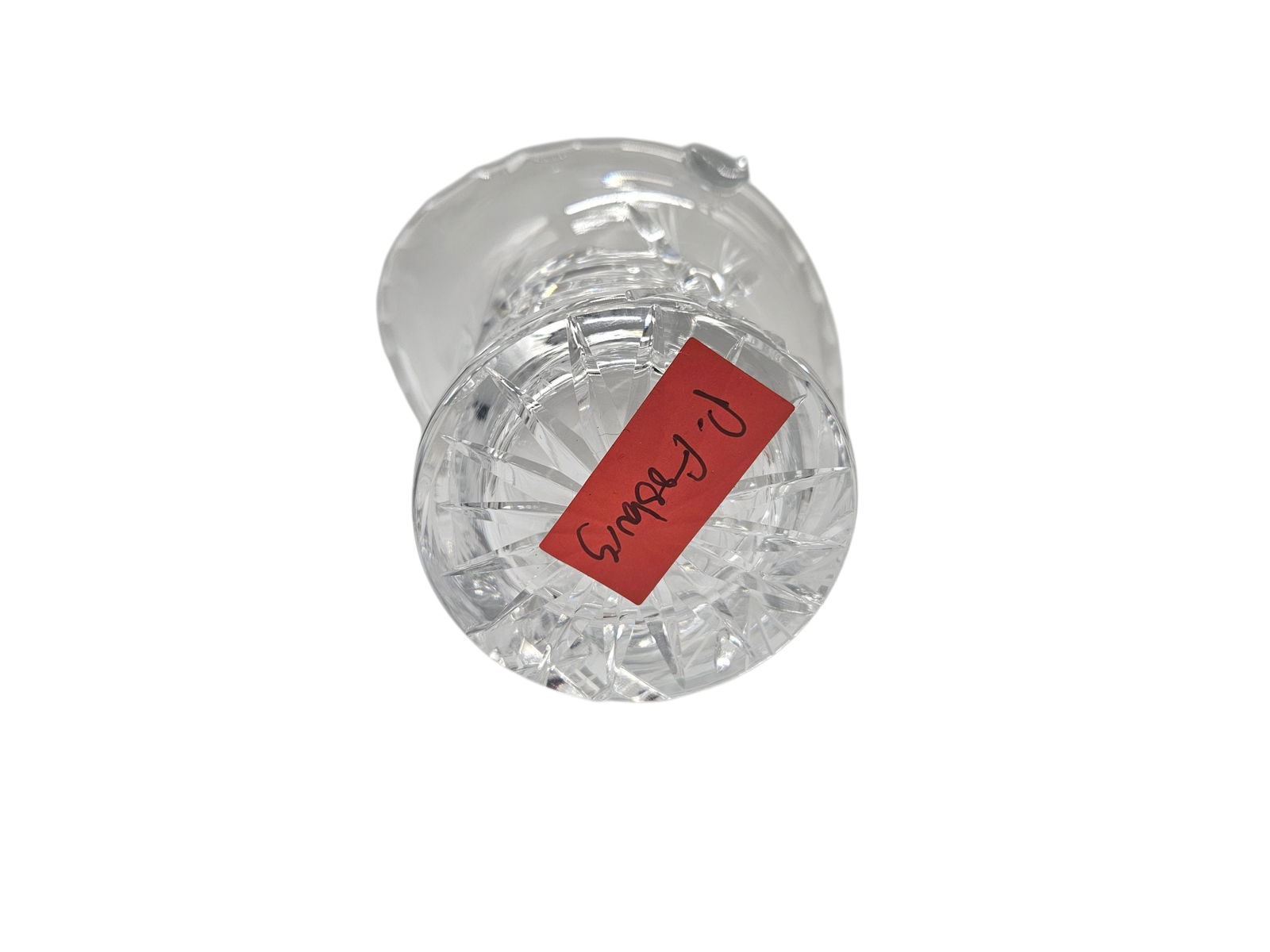 Cut crystal basket - 6