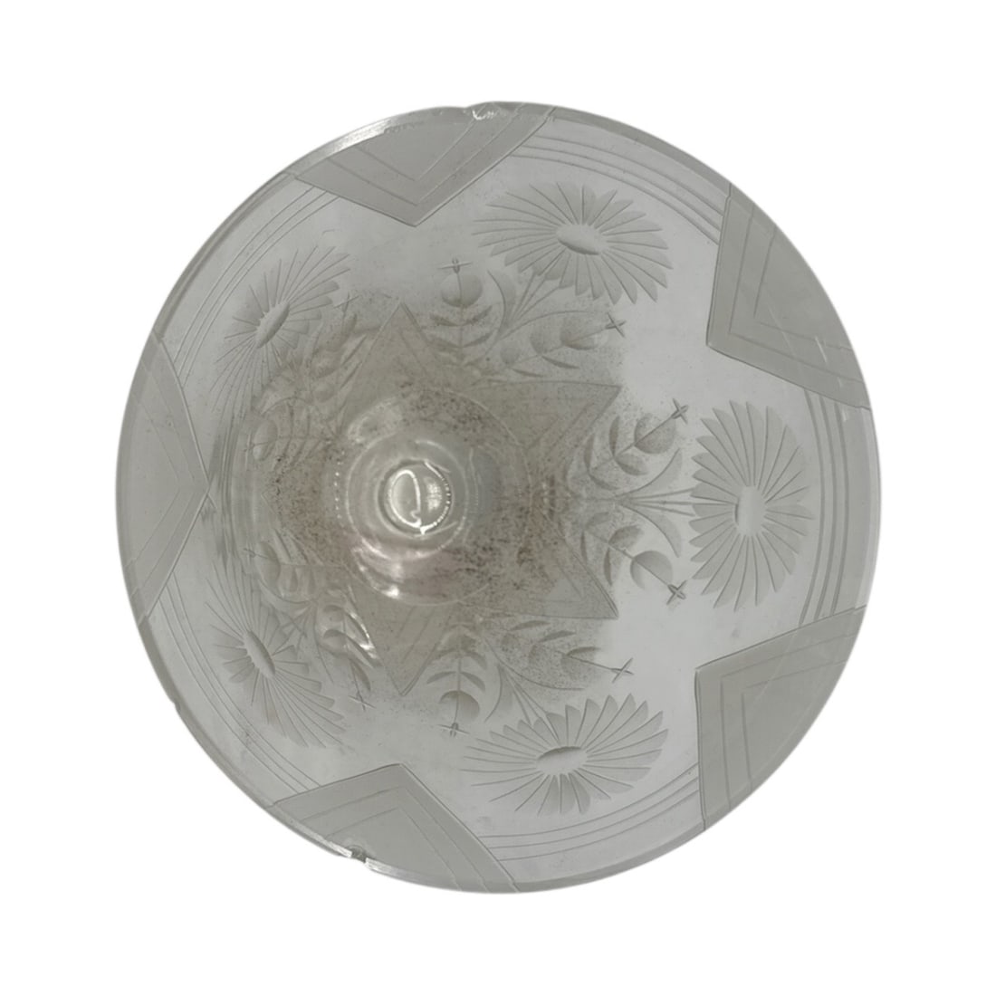 Etched Glass Compote - 3
