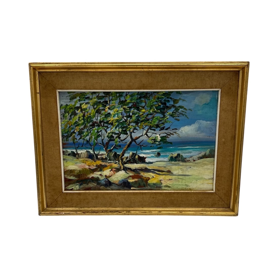 Coastal Landscape Painting, Framed (1 of 3)