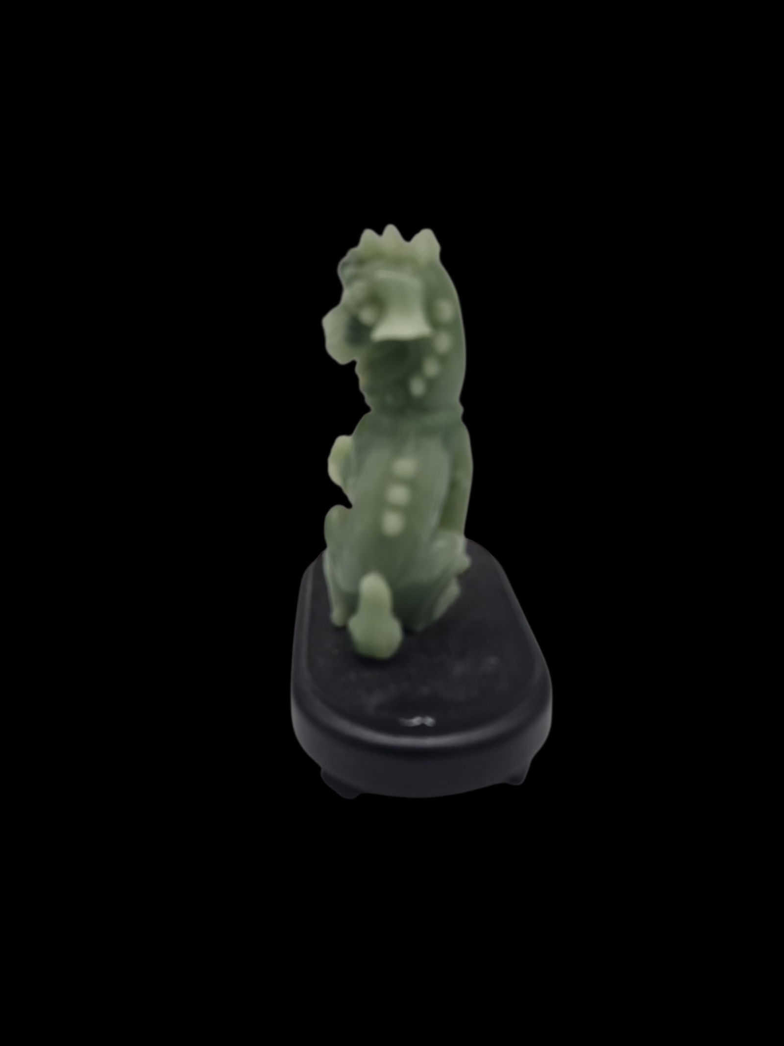 Small Jadeite Foo Dog Figurine - 2